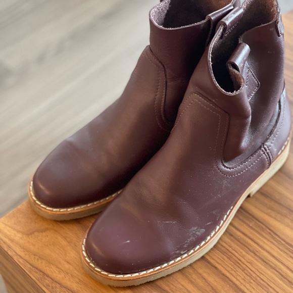 Roots boots - size 8 - burgundy - Picture 4 of 6